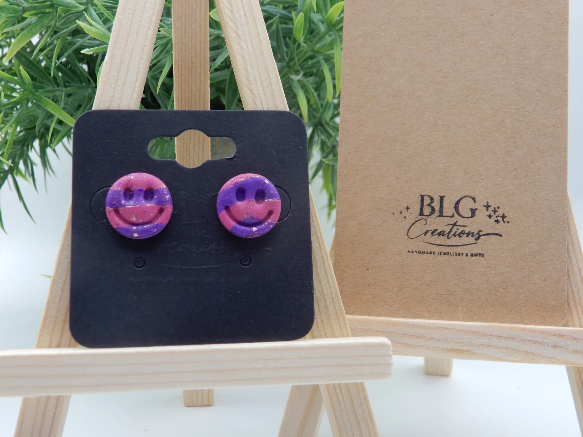 Smiley Face Stud Earrings